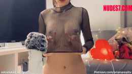 ArianaRealTV Transparent Tops Try On ASMR Video
